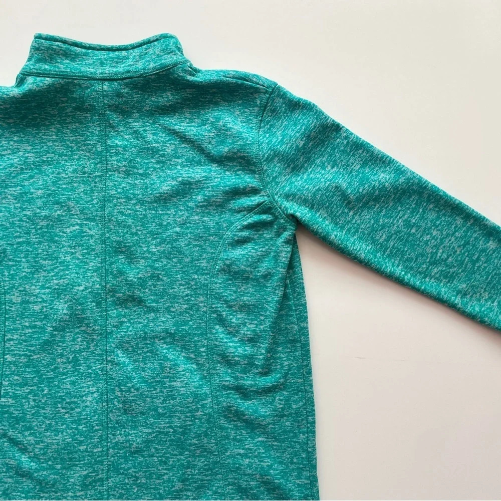 Coconut Creek Trading Co. Green Blue Turquoise Neon Quarter Zip Kanga Pocket - Picture 12 of 13